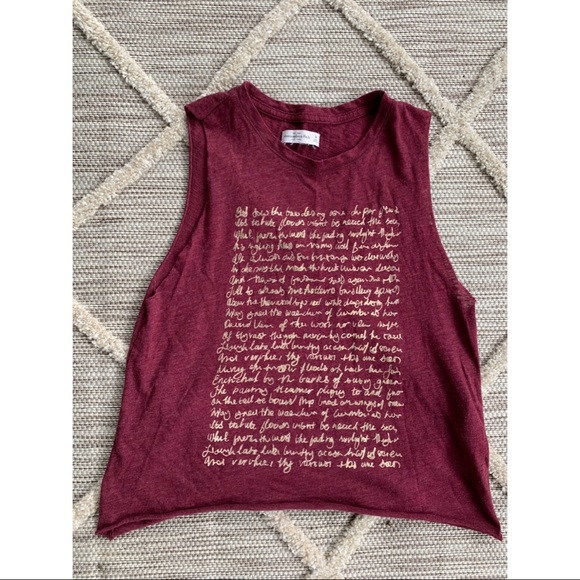 Maroon and Gold Muscle Tank Top - Picture 3 of 3